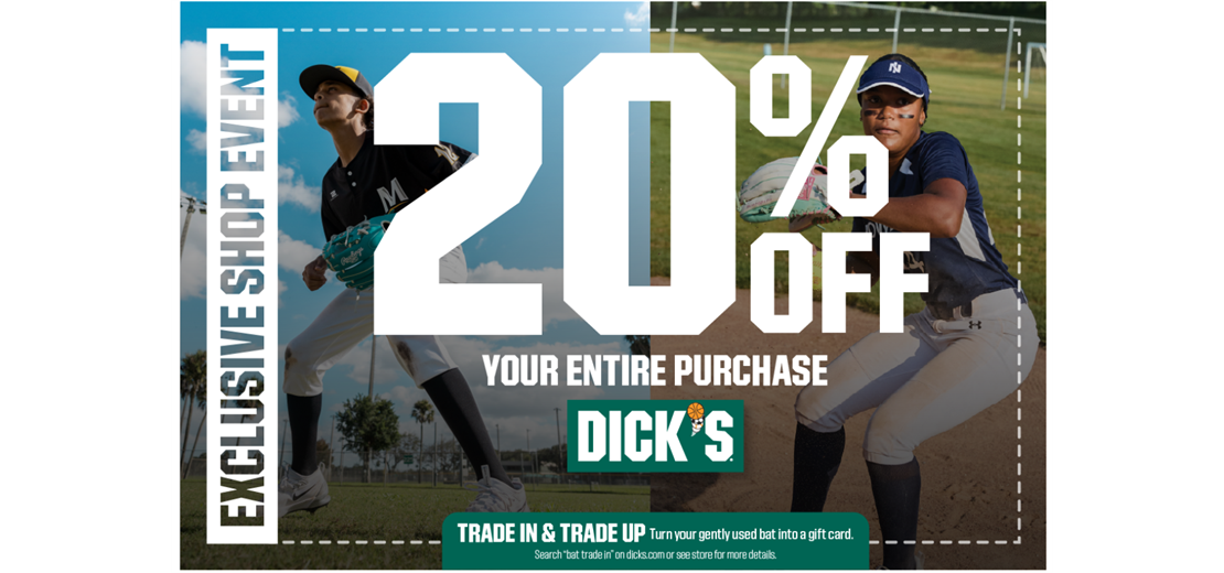 Hugneot Little League - Dick's coupon